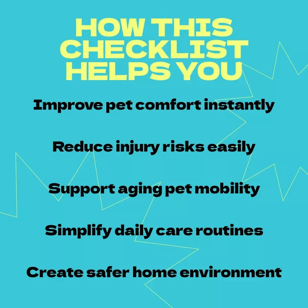 Make Your Home Comfortable for Senior Pets – Printable Checklist Guide | how to make home comfortable for senior pet | Easy Aging Pet Care PDF