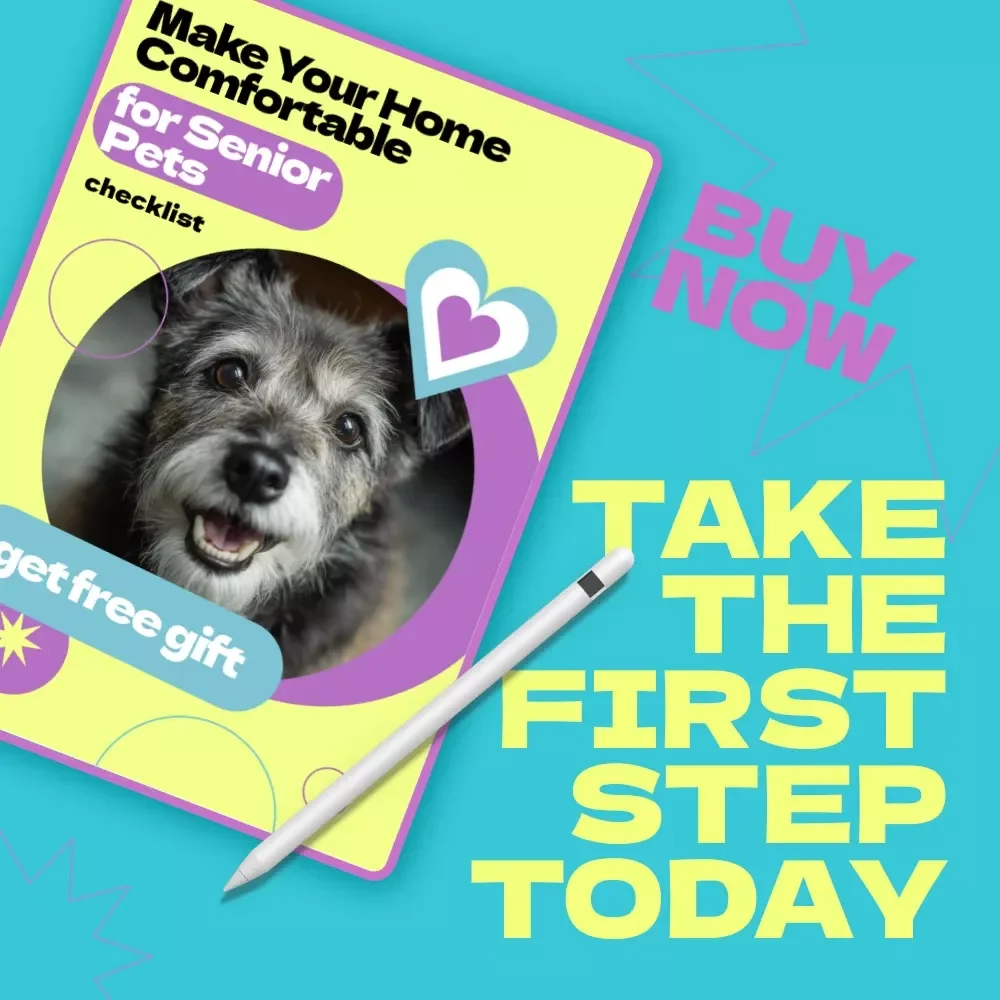Make Your Home Comfortable for Senior Pets – Printable Checklist Guide | how to make home comfortable for senior pet | Easy Aging Pet Care PDF
