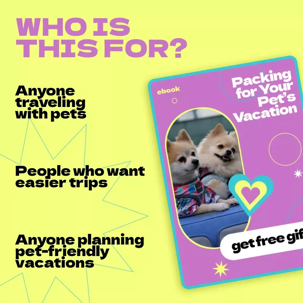 Packing for Your Pet’s Vacation – The Ultimate Guide on How to Pack for Pet Vacation, Stress-Free Travel Checklist & Smart Pet Packing Planner eBook