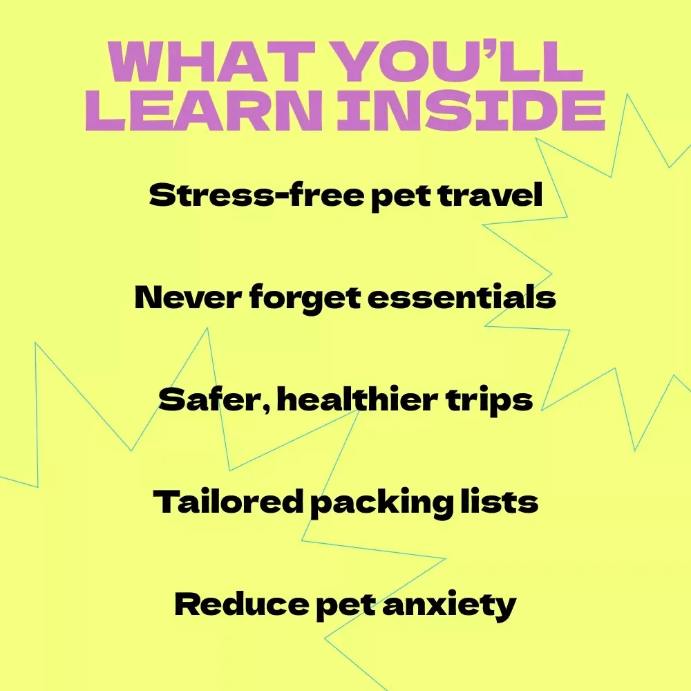Packing for Your Pet’s Vacation – The Ultimate Guide on How to Pack for Pet Vacation, Stress-Free Travel Checklist & Smart Pet Packing Planner eBook