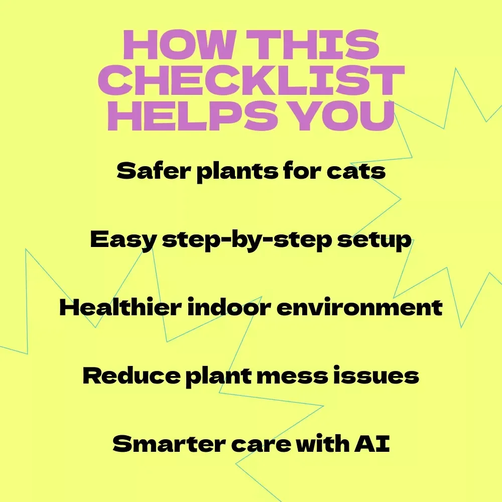 Purrfect Indoor Herb Garden Checklist for Cats – How to Set Up Indoor Herb Garden for Cats, Cat-Safe Plants Guide, Easy Pet-Friendly Gardening Printable