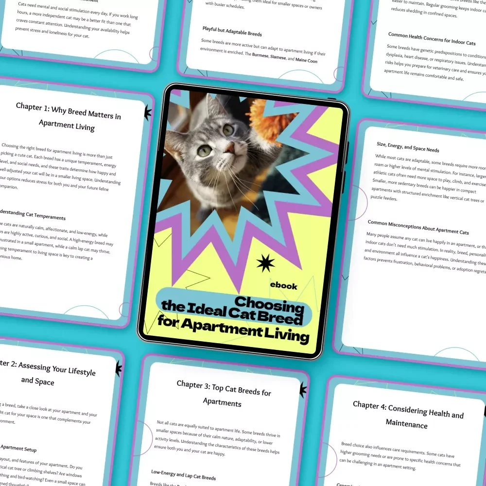 Choosing the Ideal Cat Breed for Apartment Living – How to Choose Cat Breed for Apartment | Digital eBook Guide for First-Time Cat Owners & Small Space Living
