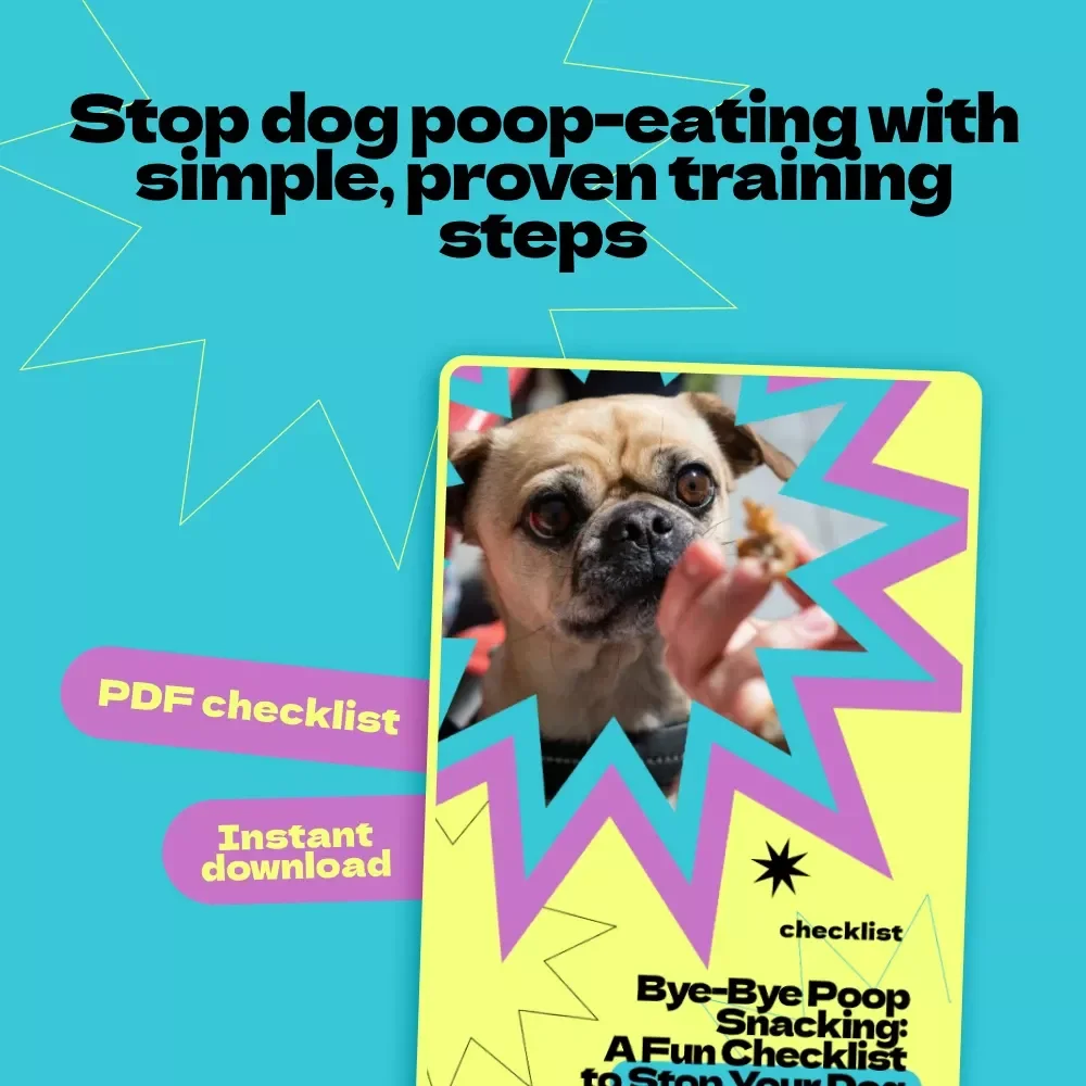 Bye-Bye Poop Snacking: A Fun Checklist to Stop Your Dog – Easy Training Guide for Pet Owners | how to stop dog from eating poop Printable Digital Download