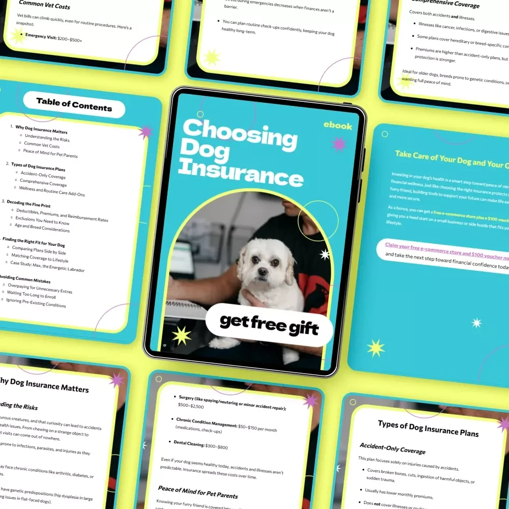 Choosing Dog Insurance | How to Choose Pet Insurance for Dog eBook Guide for Smart Pet Parents, Vet Cost Planning & Coverage Comparison Toolkit