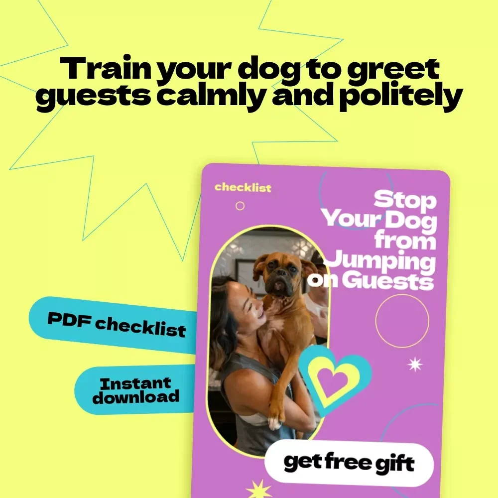 Stop Your Dog from Jumping on Guests Checklist – How to Stop Dog from Jumping on Guests Training Guide, Calm Greeting Routine, Dog Behavior Digital Download