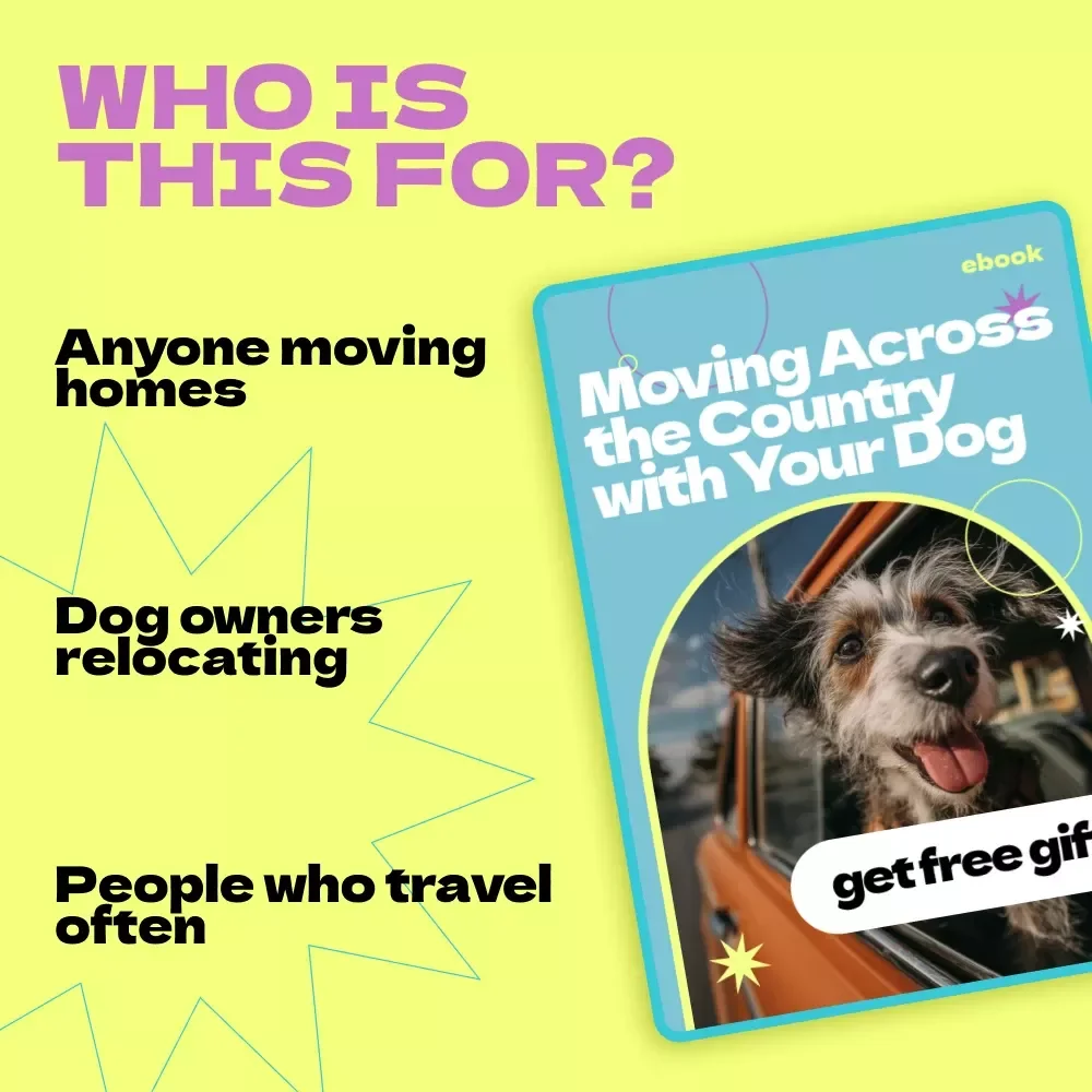 Moving Across the Country with Your Dog – Complete Ebook Guide on how to move with a dog across country, Planning, Travel Tips & Stress-Free Relocation Checklist
