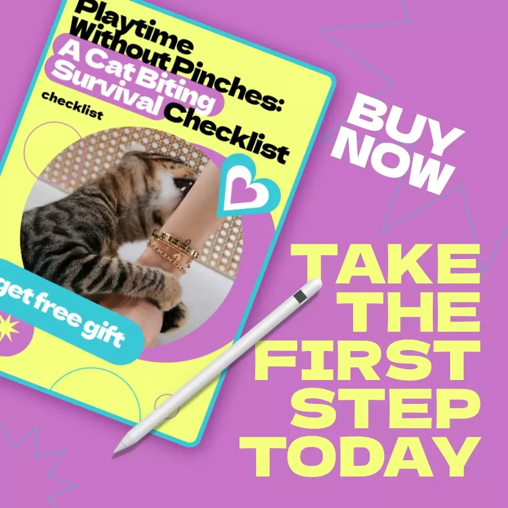 Playtime Without Pinches: A Cat Biting Survival Checklist – How to Stop Cat from Biting During Play, Gentle Training Guide for Happy, Safe Playtime