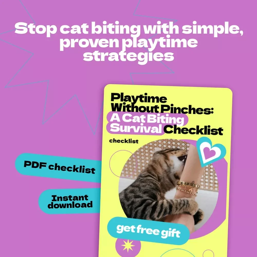 Playtime Without Pinches: A Cat Biting Survival Checklist – How to Stop Cat from Biting During Play, Gentle Training Guide for Happy, Safe Playtime