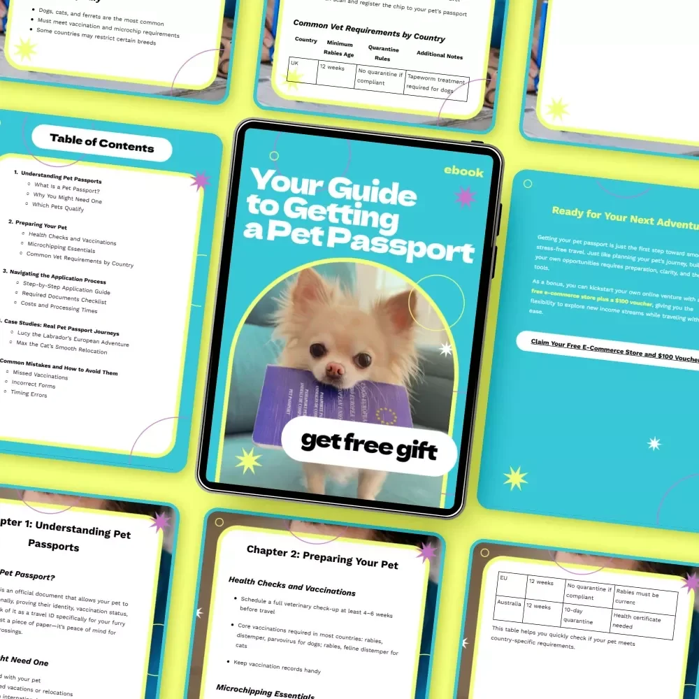 Your Guide to Getting a Pet Passport: Step-by-Step eBook for Stress-Free Pet Travel