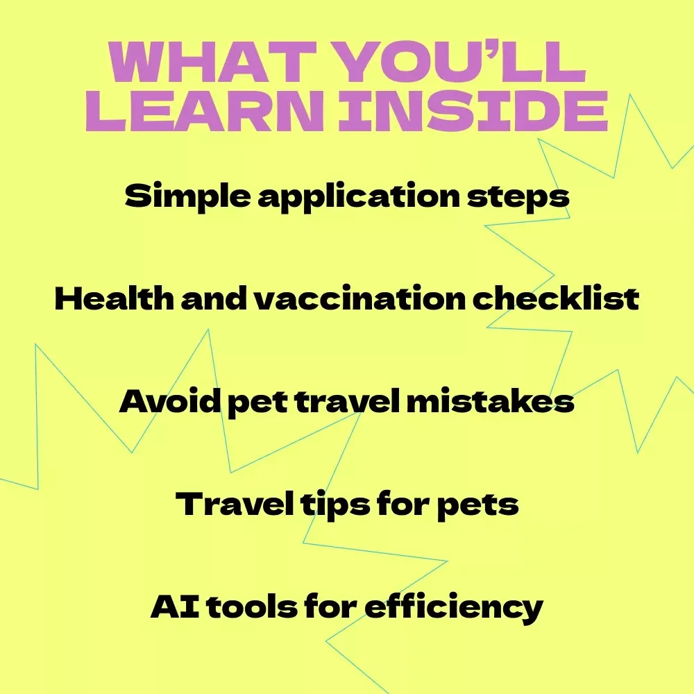 Your Guide to Getting a Pet Passport: Step-by-Step eBook for Stress-Free Pet Travel