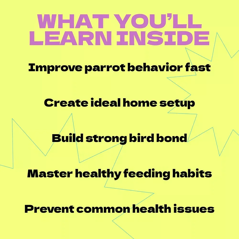 Caring for Your Pet Parrot – Ultimate Guide on how to care for pet parrot | Beginner-Friendly eBook, Parrot Care Checklist, Nutrition, Training & Habitat Setup