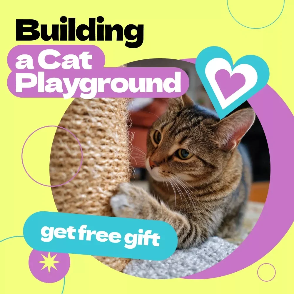 DIY Guide to Building a Cat Playground | How to Make DIY Cat Tower eBook, Cat Furniture Plans, Step-by-Step Cat Tower Guide, Printable Pet Project