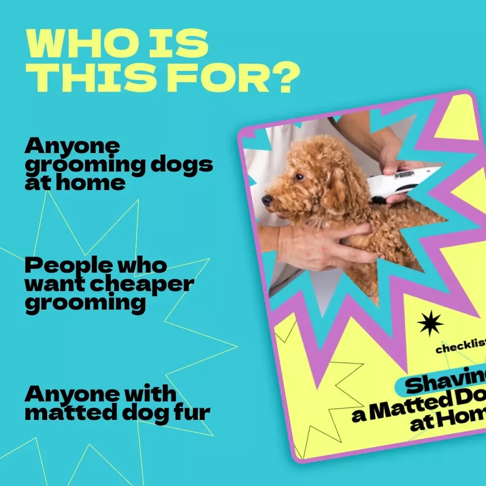 Shaving a Matted Dog at Home Checklist – Step-by-Step Guide for Pet Owners | how to shave matted dog at home Safely & Stress-Free