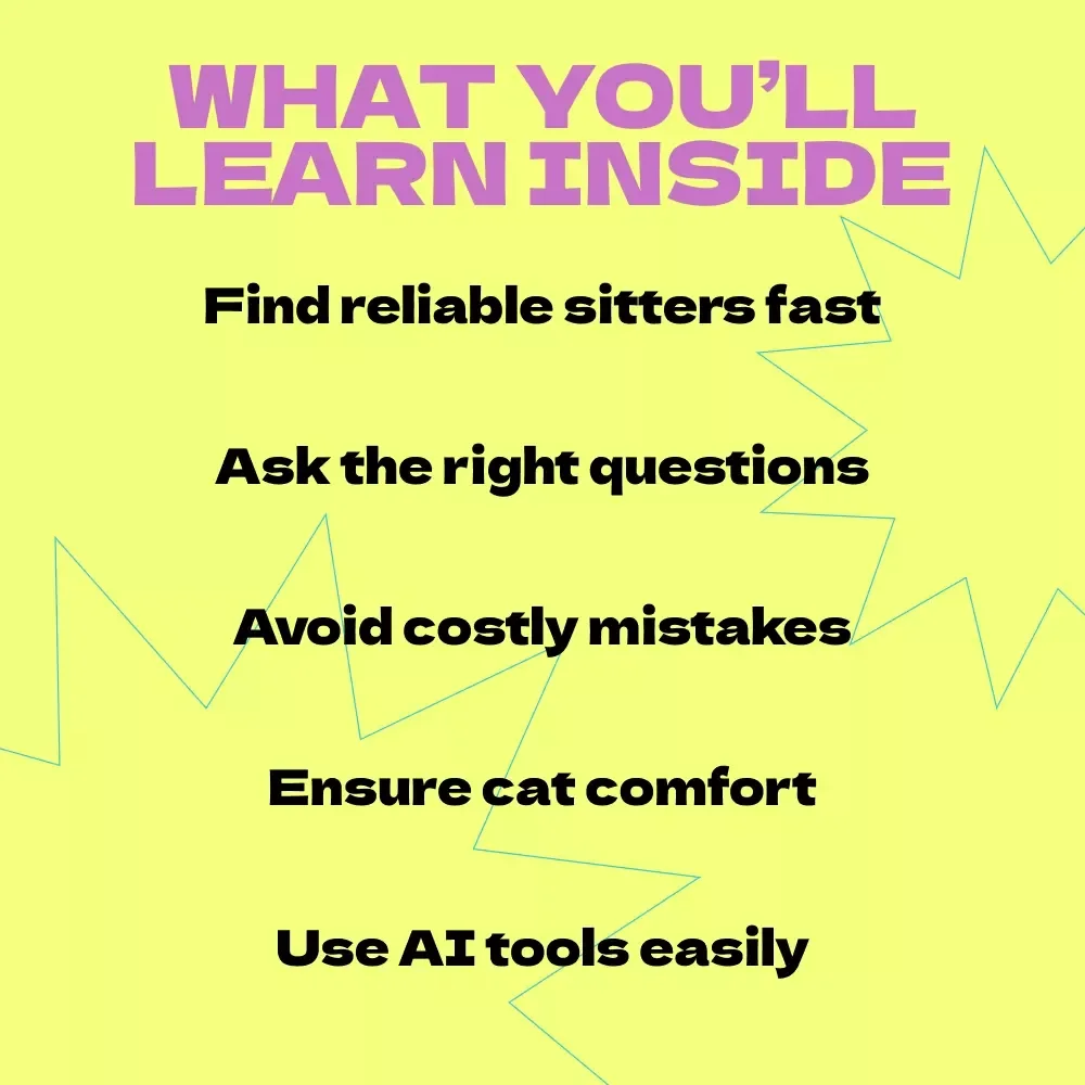 Purrfect Companion Care: Choosing the Right Cat Sitter | how to choose pet sitter for cat Guide, Cat Care eBook, Pet Sitting Checklist, Cat Owner Resource