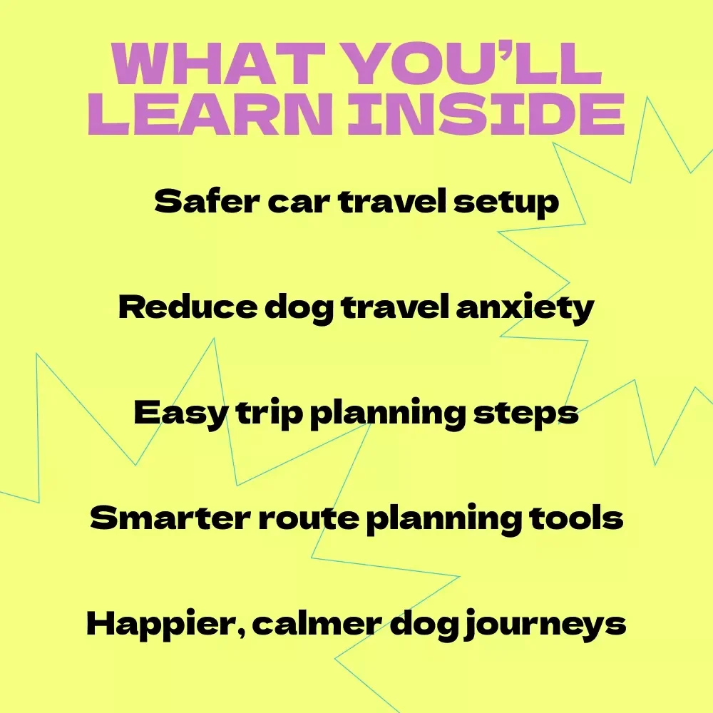 Long-Distance Car Travel with Your Dog – Complete Ebook Guide on how to travel with dog in car long distance, Road Trip Planning, Dog-Friendly Travel Checklist, Stress-Free Pet Journey