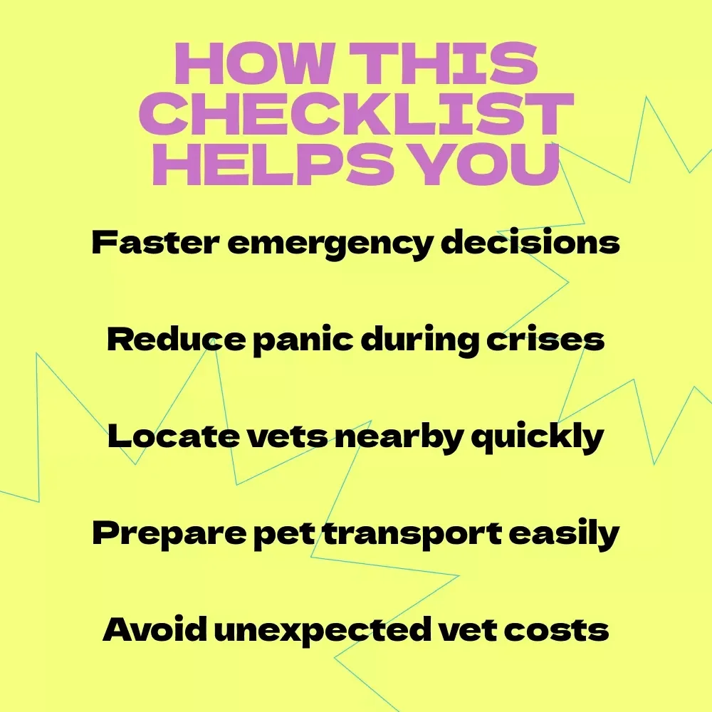 Finding an Emergency Vet Nearby – Printable Checklist Guide for Pet Owners | how to find emergency vet near me | 24-Hour Animal Hospital Search Planner