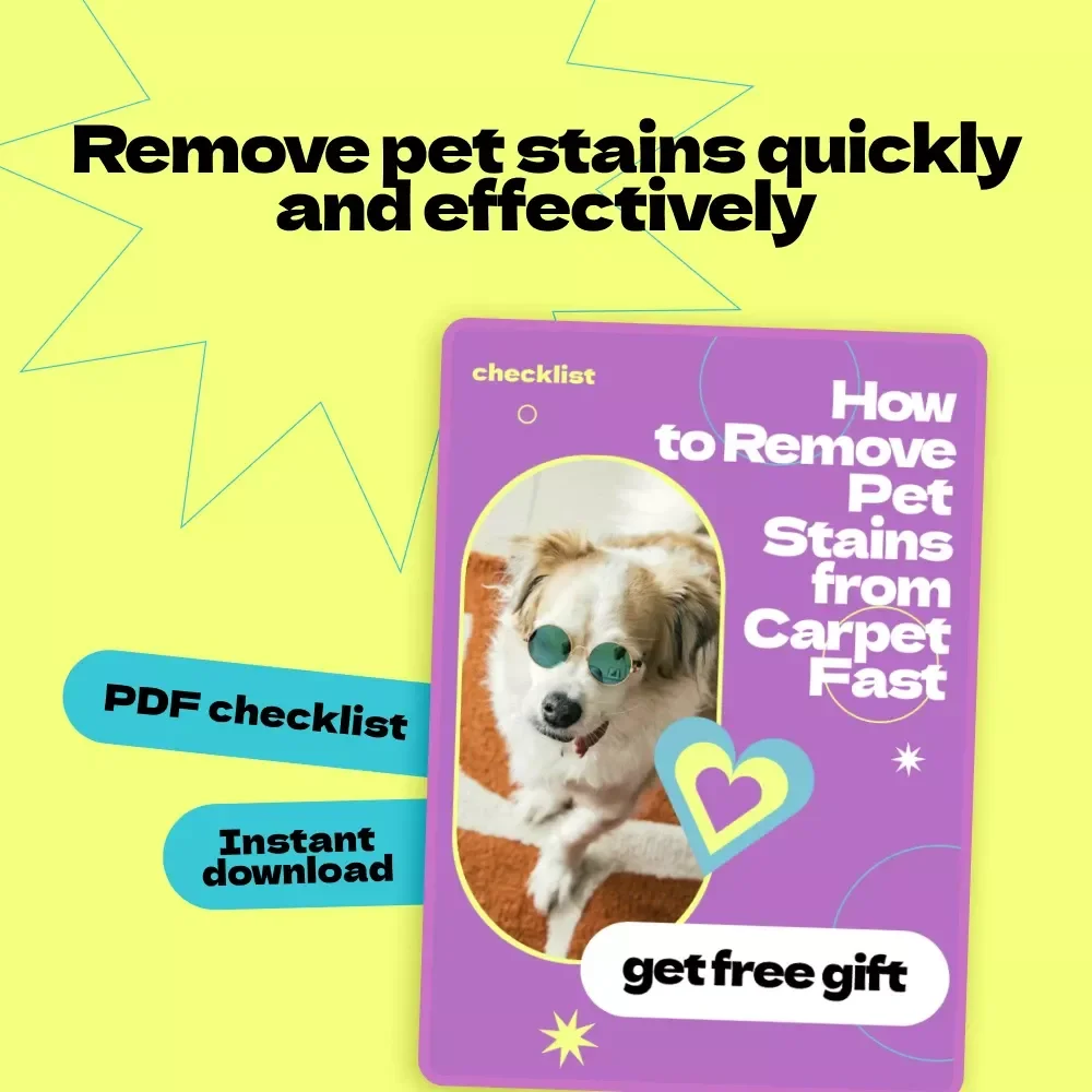 How to Remove Pet Stains from Carpet Fast – Printable Checklist Guide | Easy Step-by-Step Solution for Pet Owners | Instant Digital Download