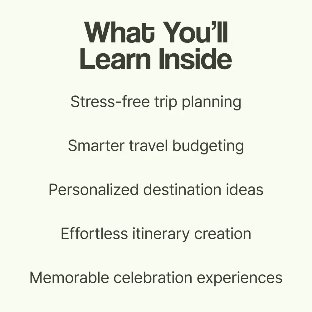 Birthday Escapes: Planning the Perfect Celebration Trip – How to Plan a Birthday Trip eBook Guide, Travel Planning Checklist, Birthday Vacation Planner