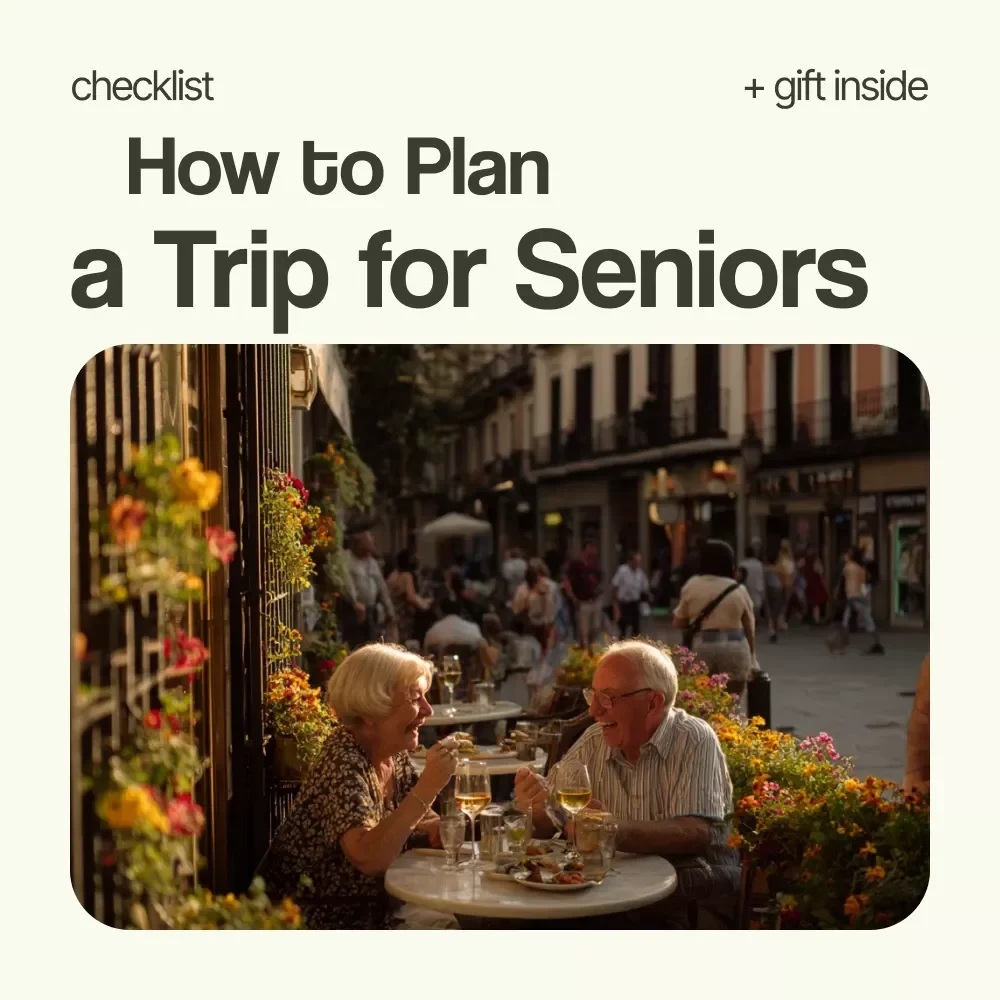 Checklist: How to Plan a Trip for Seniors – Easy Travel Planning Guide, Senior-Friendly Vacation Organizer, Stress-Free Travel Checklist