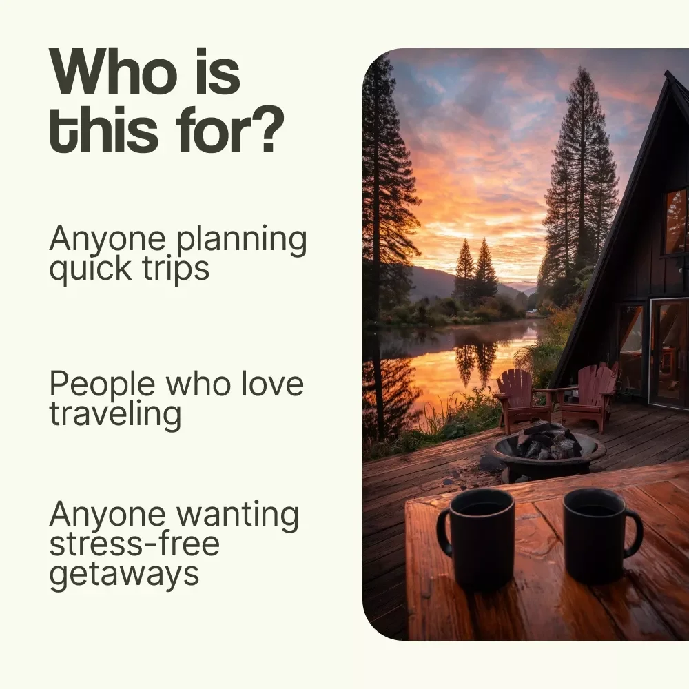 Weekend Getaway Planning Checklist | How to Plan a Weekend Getaway Printable Travel Planner | Easy Trip Organizer Guide