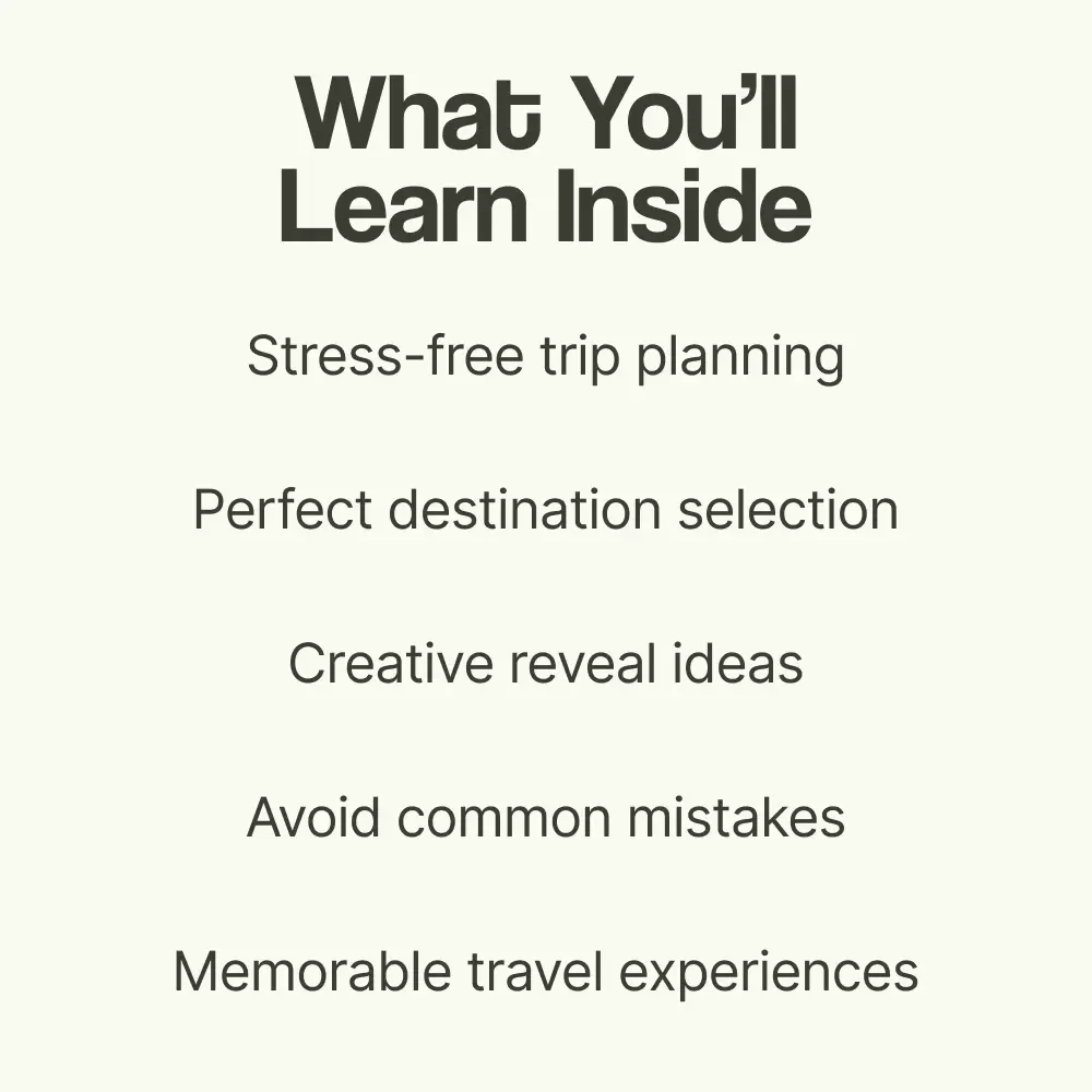 Secret Getaways: Mastering the Art of Surprise Travel – A Complete Guide on how to plan a surprise trip for someone | Romantic Trips, Adventure Planning, Travel Gift Ideas