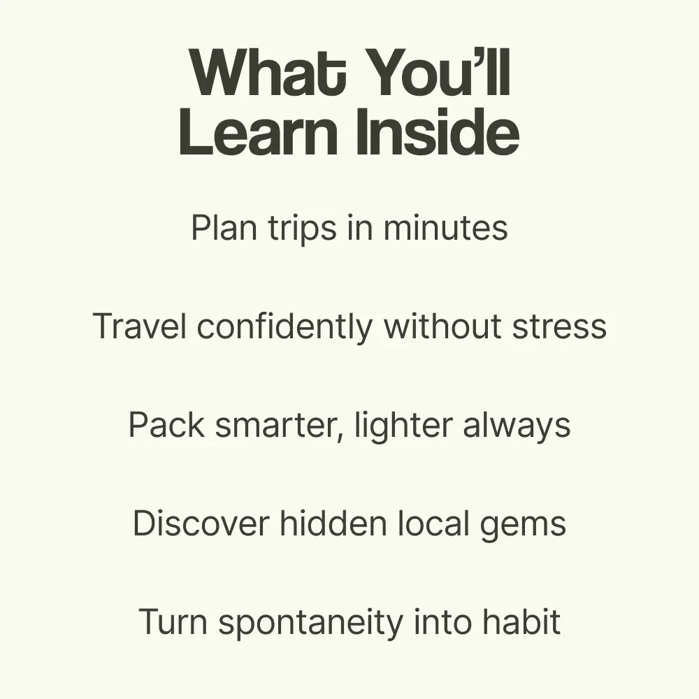 Adventure on a Whim: Your Guide to Spontaneous Travel | How to Plan a Spontaneous Trip eBook, Last-Minute Travel Guide, Quick Trip Planner, Instant Download