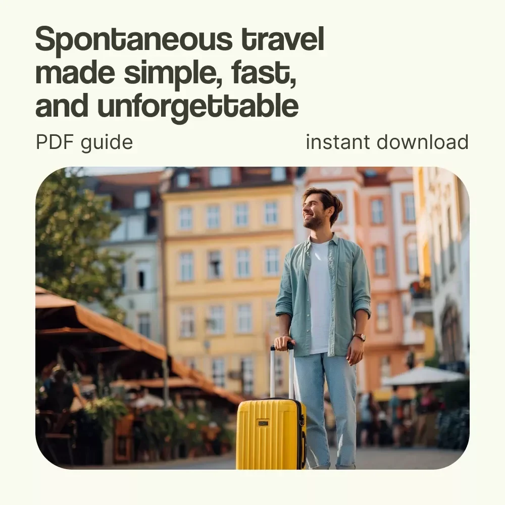 Adventure on a Whim: Your Guide to Spontaneous Travel | How to Plan a Spontaneous Trip eBook, Last-Minute Travel Guide, Quick Trip Planner, Instant Download