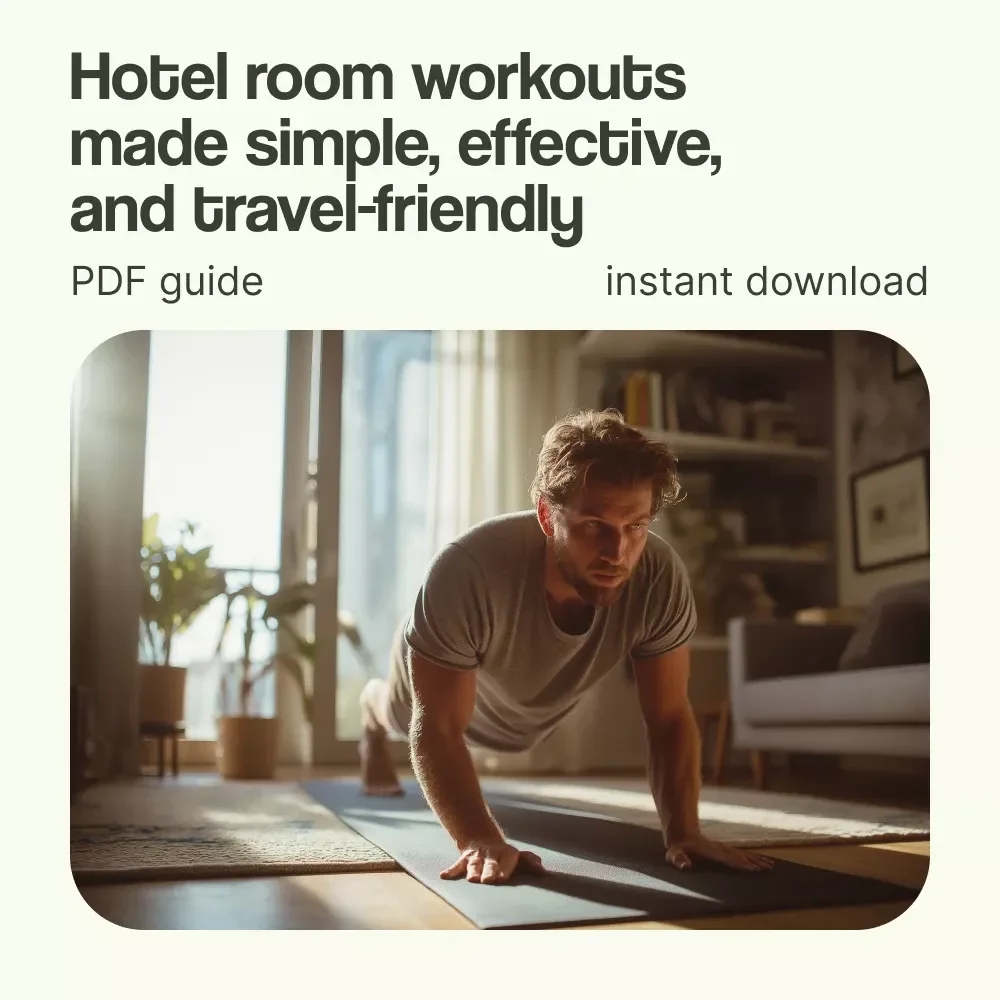 Fit on the Fly: Your Hotel Room Workout Guide – Ultimate hotel room workout while traveling Fitness eBook for Busy Travelers & On-the-Go Workouts