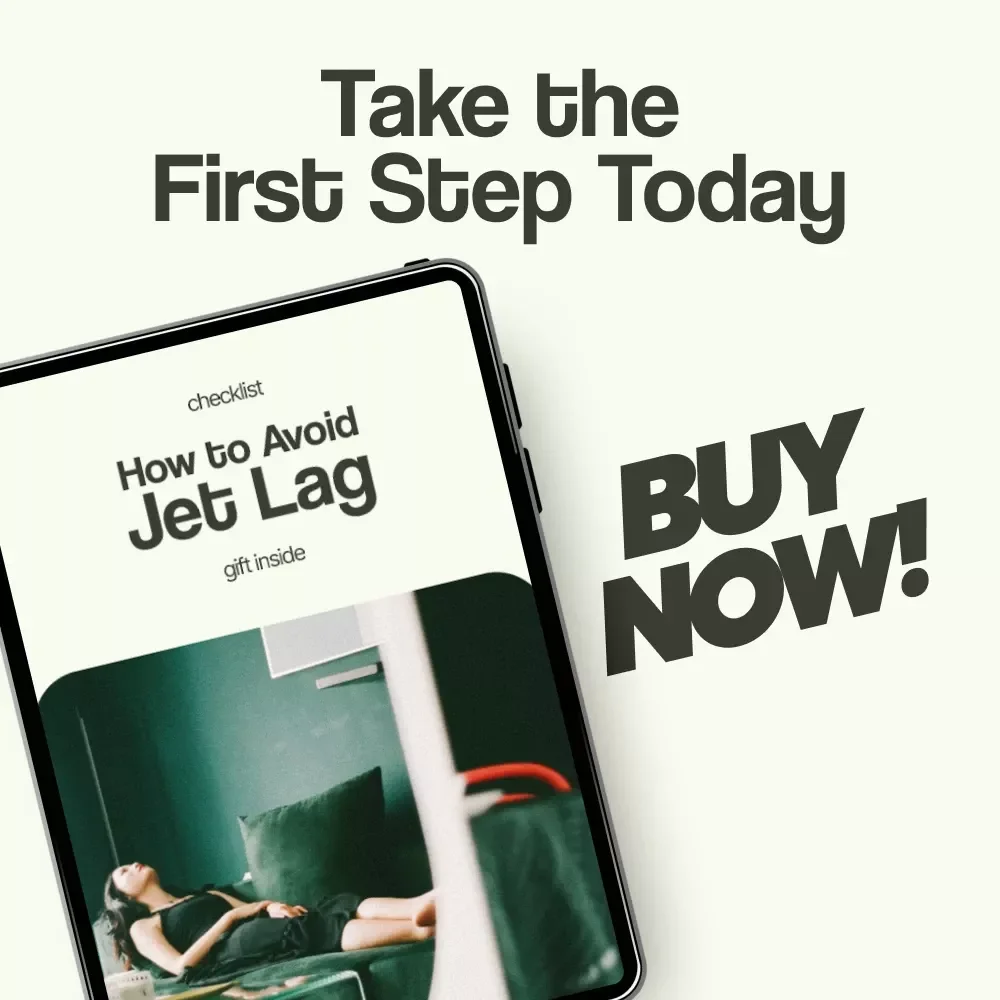 Checklist: How to Avoid Jet Lag – Travel Wellness Guide, Sleep Adjustment Tips, Hydration & Flight Routine Planner, Digital Download