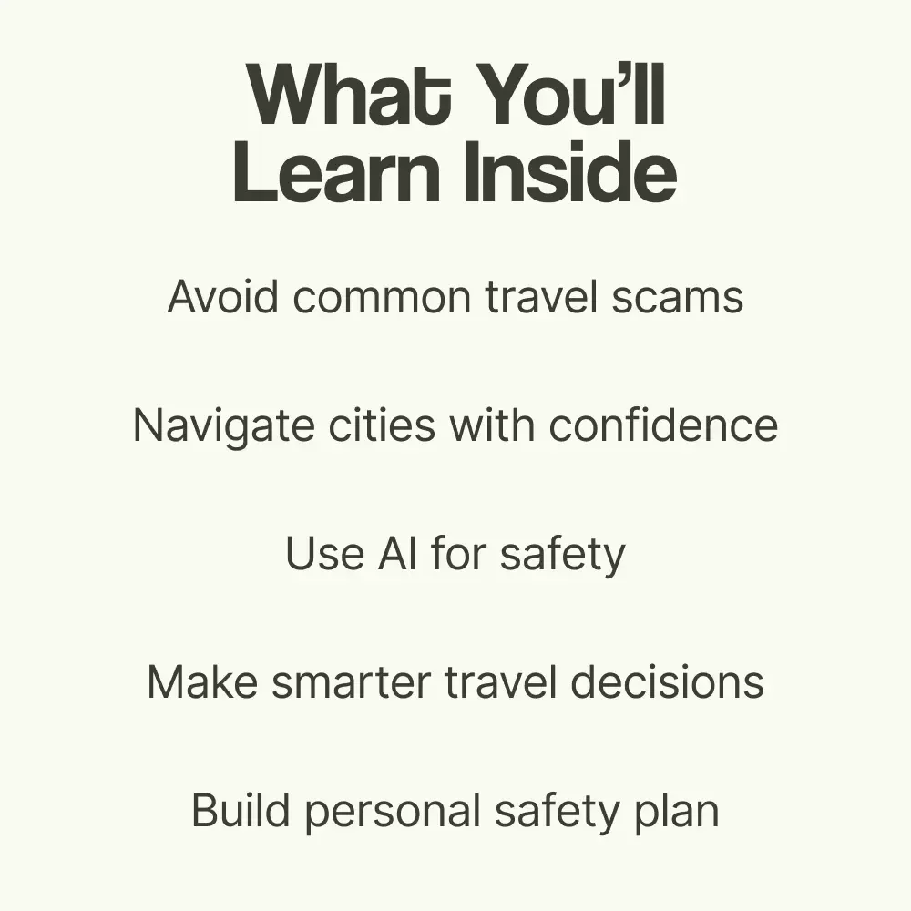City Smarts: Your Fun & Safe Guide to Exploring Anywhere | How to Stay Safe in a New City Travel Safety eBook, Smart Traveler Checklist & AI Safety Tips