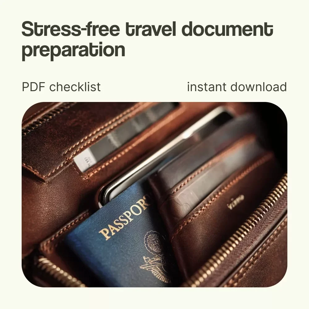 Travel Documents Checklist: Don’t Leave Home Without These – Ultimate Travel Documents Checklist for Stress-Free Trips, Printable Travel Planner & Digital Download