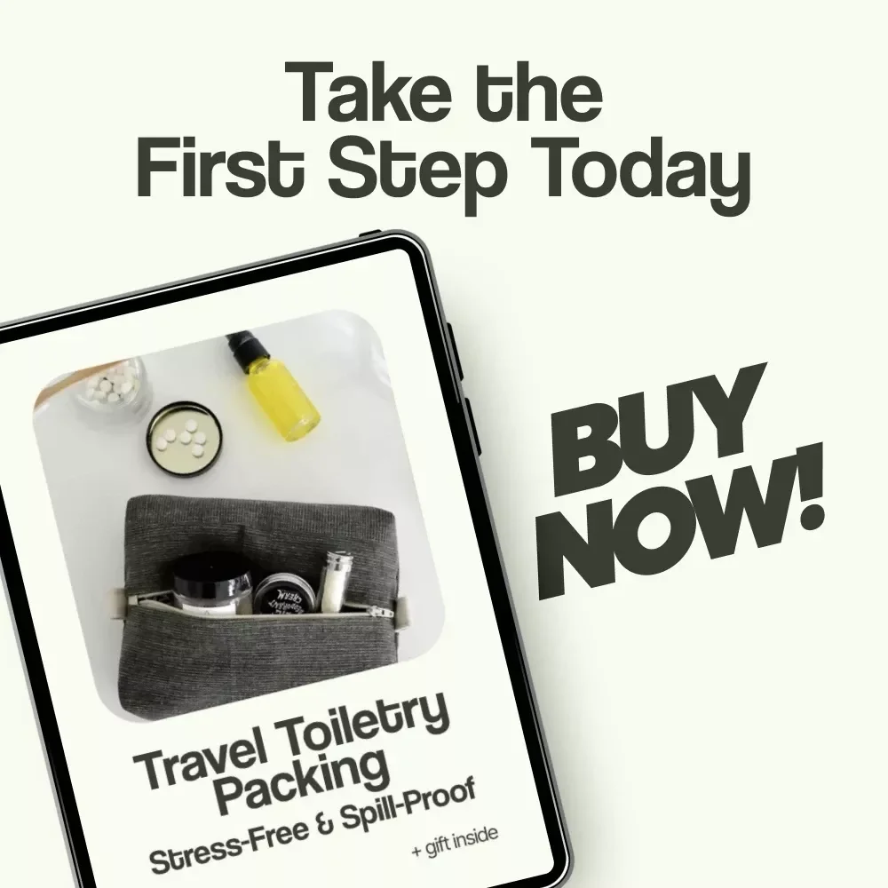 Travel Toiletry Packing Checklist (Stress-Free & Spill-Proof!) – How to Pack Toiletries for Travel Like a Pro, Printable Digital Download Organizer
