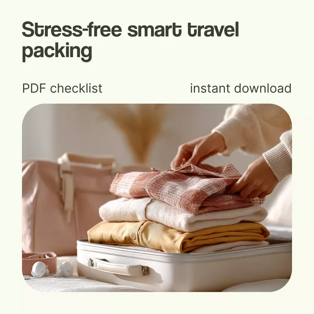 Ultimate Travel Packing Checklist – Printable Travel Packing Checklist, Minimalist Packing List, Vacation Planner, Carry-On Essentials Guide, Travel Organization Checklist
