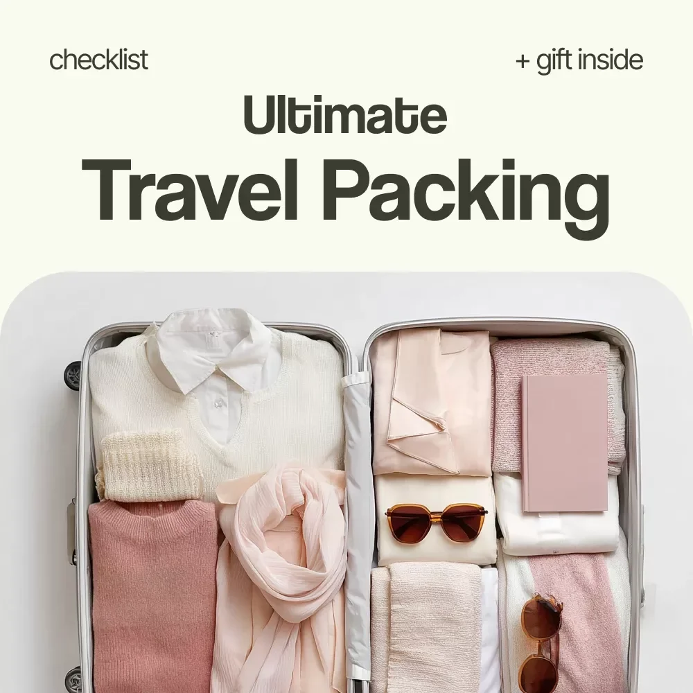 Ultimate Travel Packing Checklist – Printable Travel Packing Checklist, Minimalist Packing List, Vacation Planner, Carry-On Essentials Guide, Travel Organization Checklist