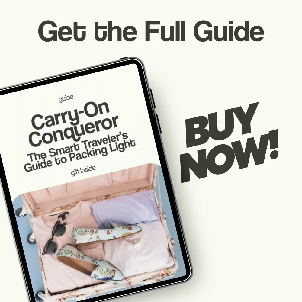 Carry-On Conqueror: The Smart Traveler’s Guide to Packing Light – How to Pack Carry On Only Travel Guide, Minimalist Packing eBook, Smart Travel Checklist