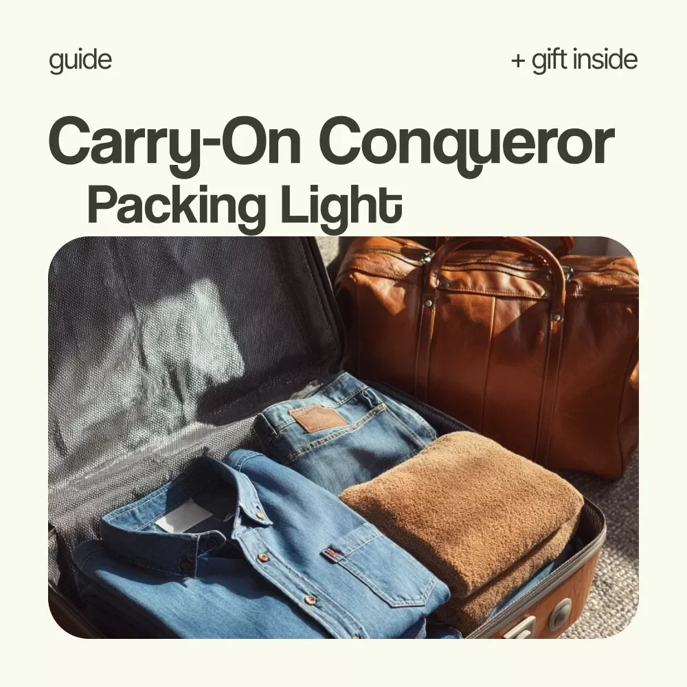 Carry-On Conqueror: The Smart Traveler’s Guide to Packing Light – How to Pack Carry On Only Travel Guide, Minimalist Packing eBook, Smart Travel Checklist