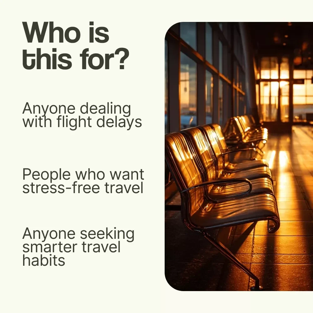 Flight Delay Survival Checklist: Stay Calm, Stay in Control – How to Handle Flight Delays Like a Pro | Travel Checklist Digital Download