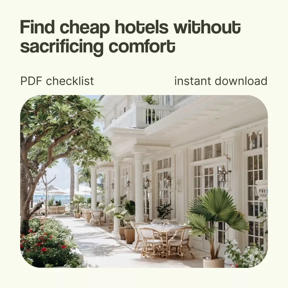Traveler’s Checklist: Score Amazing Hotels Without Draining Your Wallet | How to Find Cheap Hotels Smart Travel Guide & Budget Booking Checklist