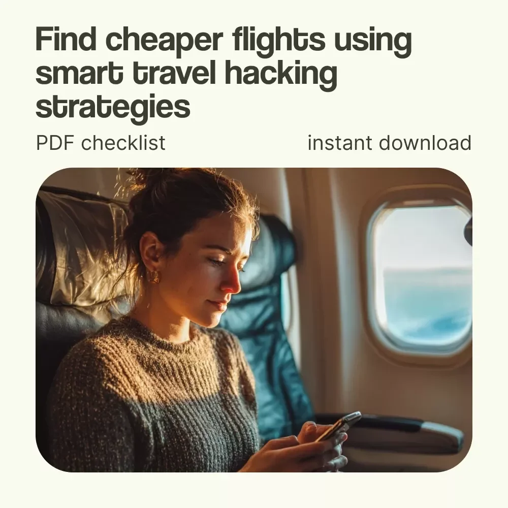 Flight Hacker’s Checklist: Snag Cheap Tickets Like a Pro | Ultimate Guide on how to find cheap flights, Travel Savings Checklist, Budget Travel Digital Download