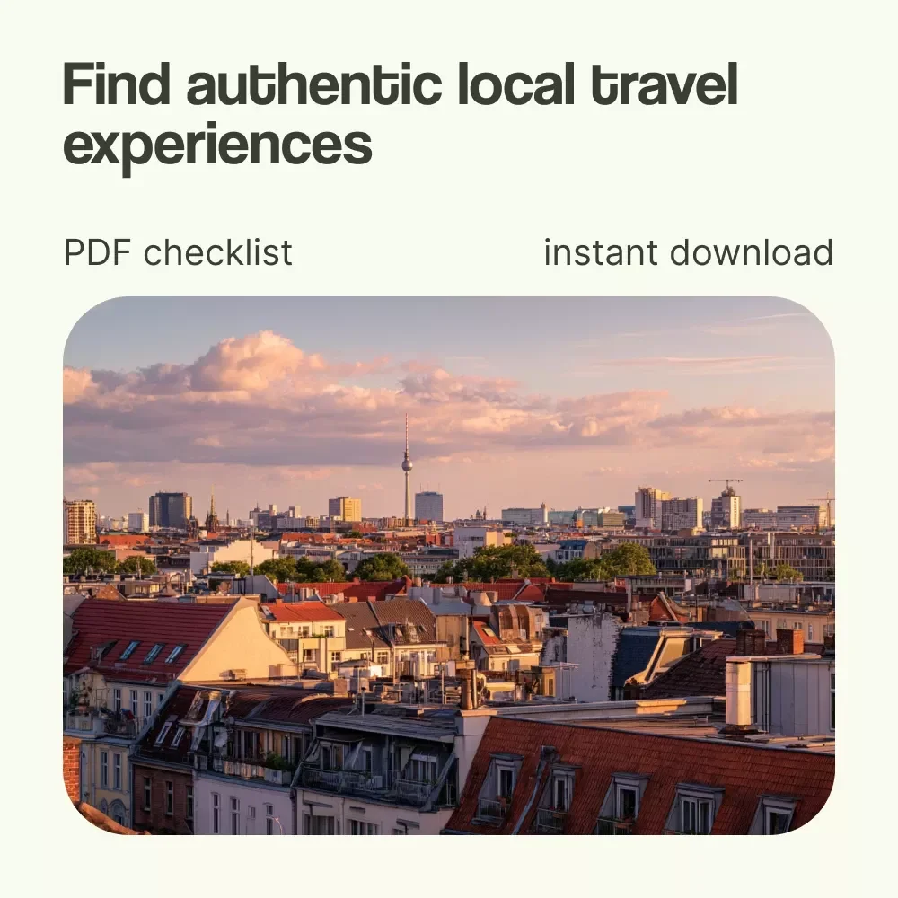 The “Travel Like You Belong There” Checklist – How to Find Local Experiences While Traveling Guide, Authentic Travel Planner, Digital Download