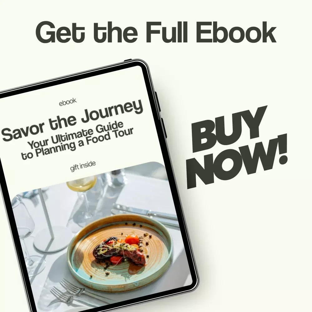 Savor the Journey: Your Ultimate Guide to Planning a Food Tour – Complete eBook on how to plan a food tour, Culinary Travel Planner, Foodie Travel Guide