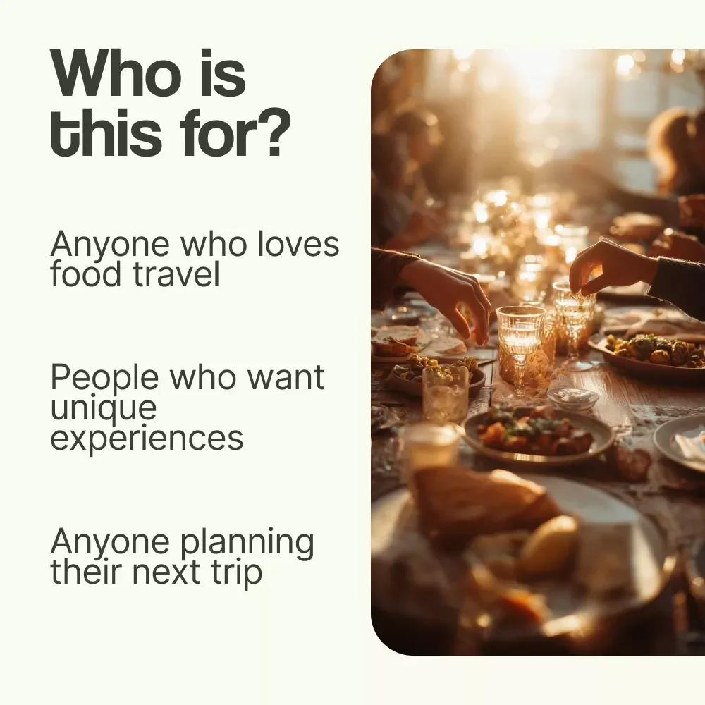 Savor the Journey: Your Ultimate Guide to Planning a Food Tour – Complete eBook on how to plan a food tour, Culinary Travel Planner, Foodie Travel Guide