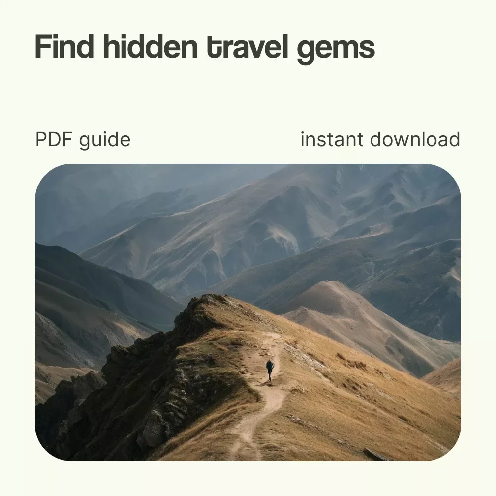 Off the Map: Unlocking Hidden Gem Destinations | How to Find Hidden Gem Destinations Travel Guide, Digital Download eBook for Curious Explorers & Smart Travelers