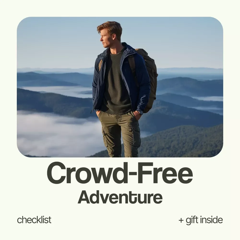 The “Crowd-Free Adventure” Checklist: Travel Without the Herd – How to Avoid Crowds When Traveling Digital Download, Smart Travel Planner, Off-Peak Travel Guide