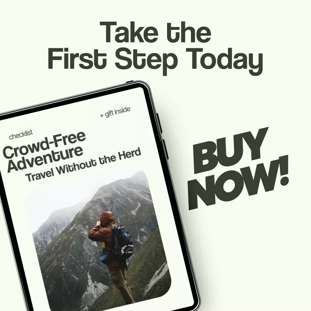 The “Crowd-Free Adventure” Checklist: Travel Without the Herd – How to Avoid Crowds When Traveling Digital Download, Smart Travel Planner, Off-Peak Travel Guide