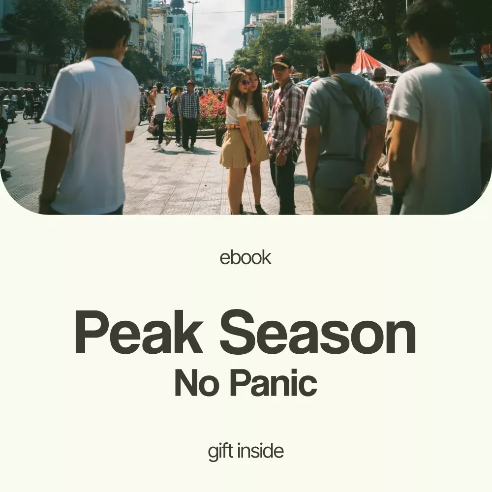 Peak Season, No Panic: Smart Travel Hacks for Busy Times – How to Travel During Peak Season eBook Guide, Stress-Free Vacation Planning, Smart Travel Tips Digital Download