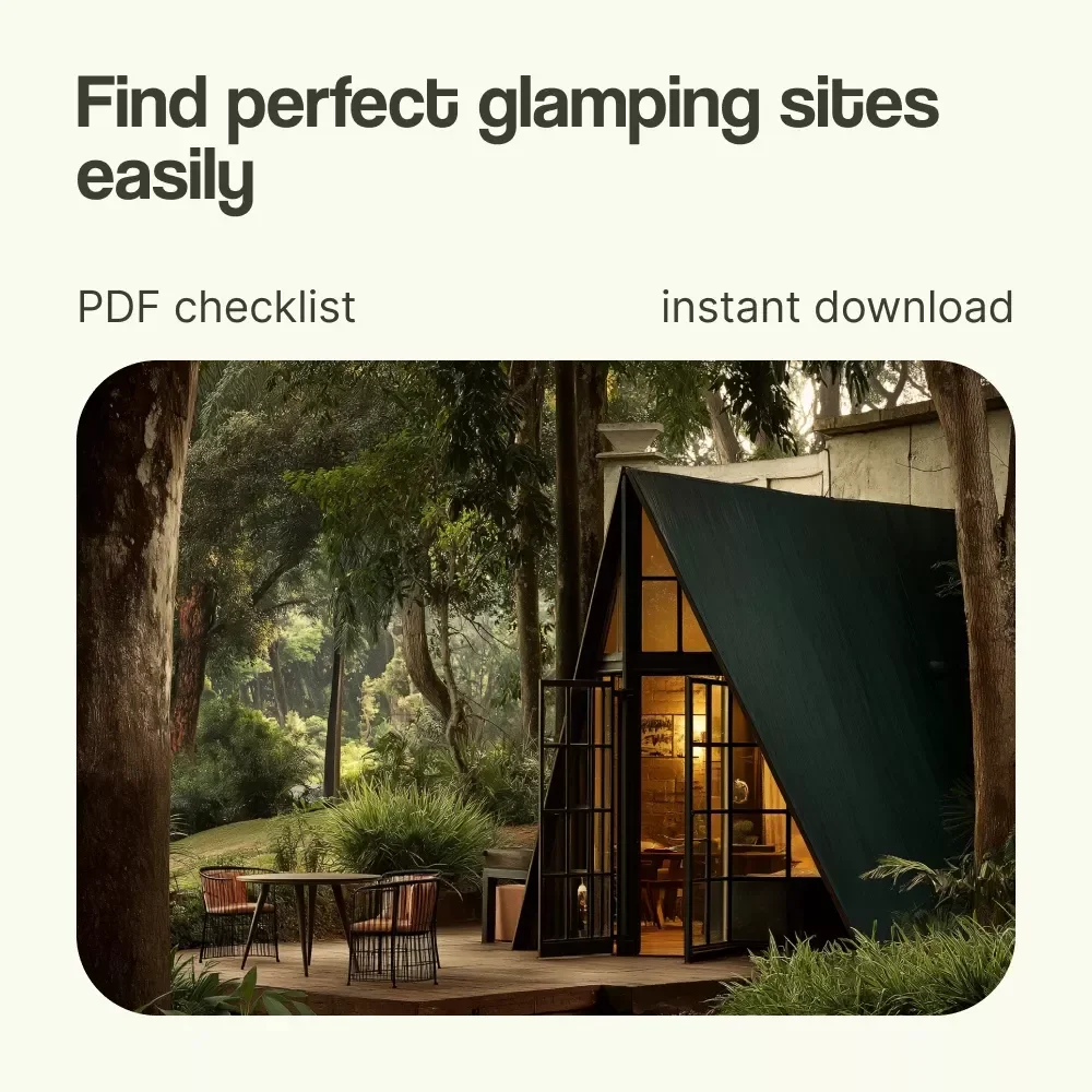 How to Find Your Dream Glamping Spot Checklist – Ultimate Guide on how to find glamping sites, Luxury Camping Planner, Travel Prep Printable