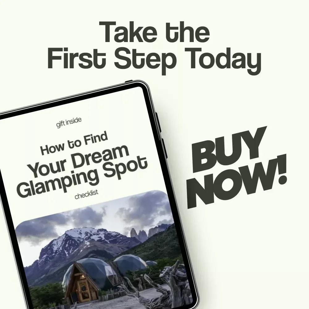 How to Find Your Dream Glamping Spot Checklist – Ultimate Guide on how to find glamping sites, Luxury Camping Planner, Travel Prep Printable