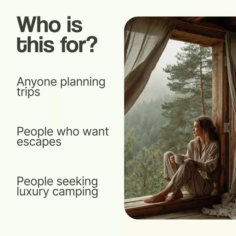 How to Find Your Dream Glamping Spot Checklist – Ultimate Guide on how to find glamping sites, Luxury Camping Planner, Travel Prep Printable