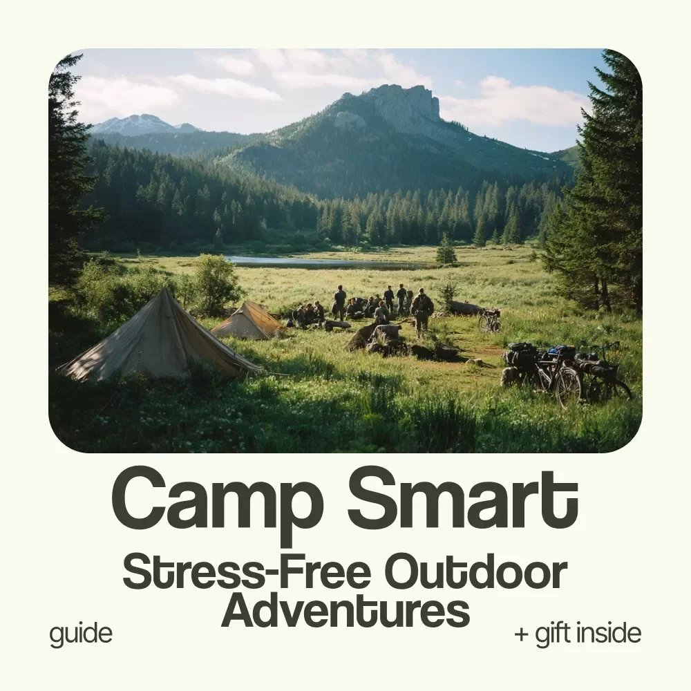 Camp Smart: Your Easy Guide to Stress-Free Outdoor Adventures | How to Plan a Camping Trip Guide, Beginner Camping eBook, Outdoor Checklist Download